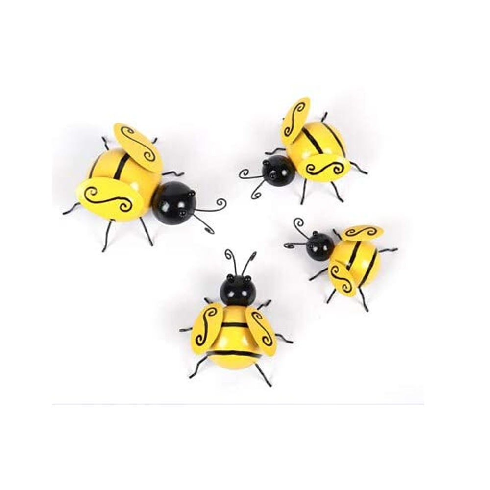 American Rural Decorations Iron Bees Metal Animal Simulation Crafts Wall Art Wall Hanging — image 4