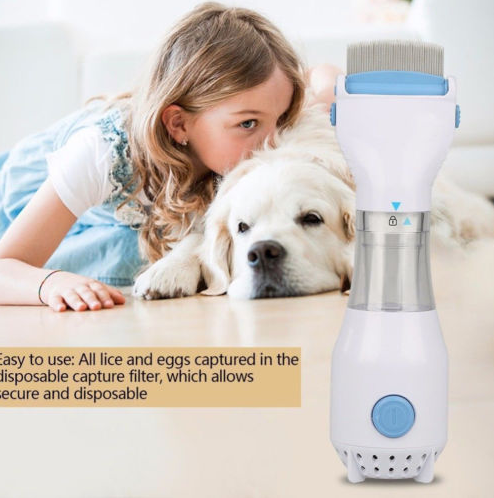 Combinado de Vacío para Piojos Cabeza Eléctrico Captura Filtro Tratamiento de Piojos para Mascotas Líquido para Perros y Gatos — imagen 2