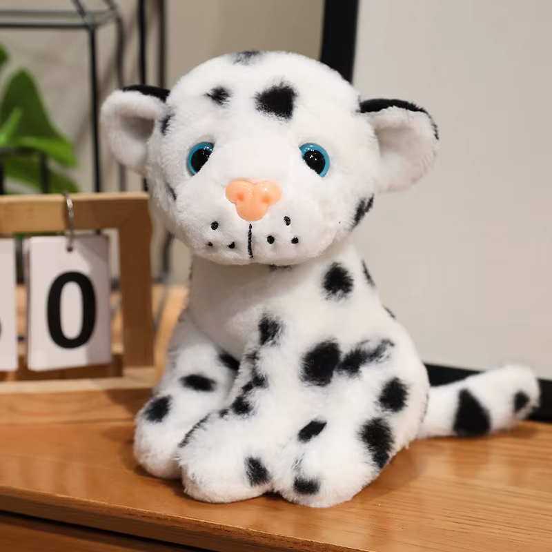 Realistic Cute Leopard Plush Toy Soft Cozy Wild Animal Toys Lifelike Leopard Plush Doll Lovely Desktop Decor Kids Gift Getaway — image 5