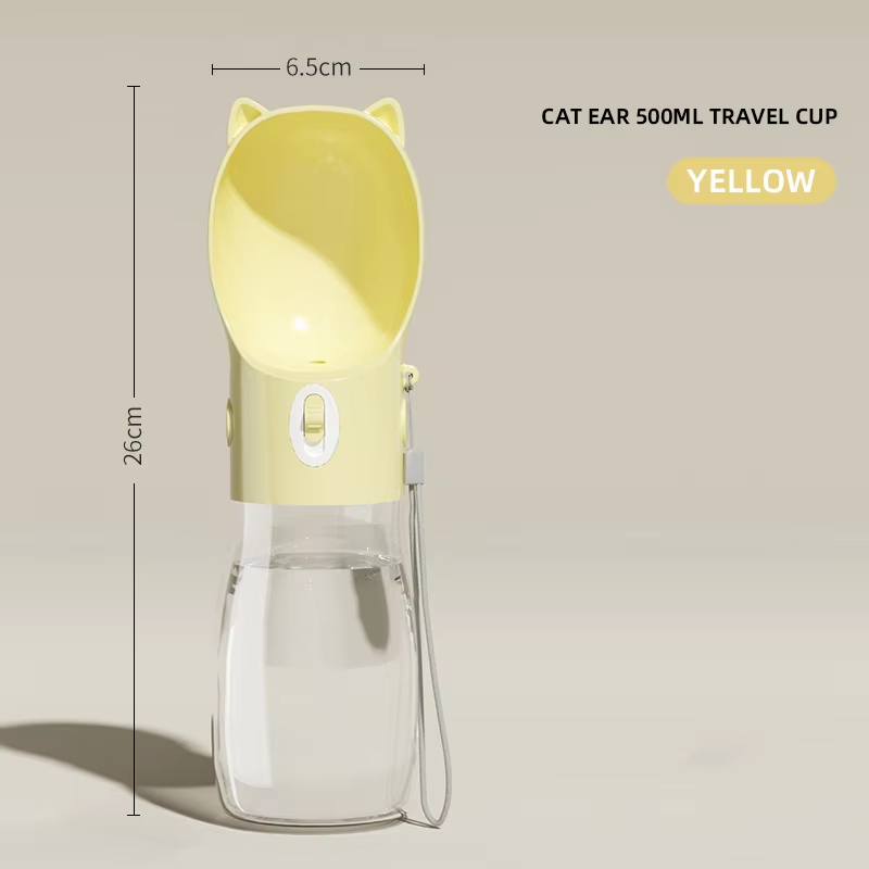 Pet Water Bottle for Small Big Dogs Cats Outdoor Leakproof Puppy Drinking Bowls with Food Container Pet Feeder — image 16