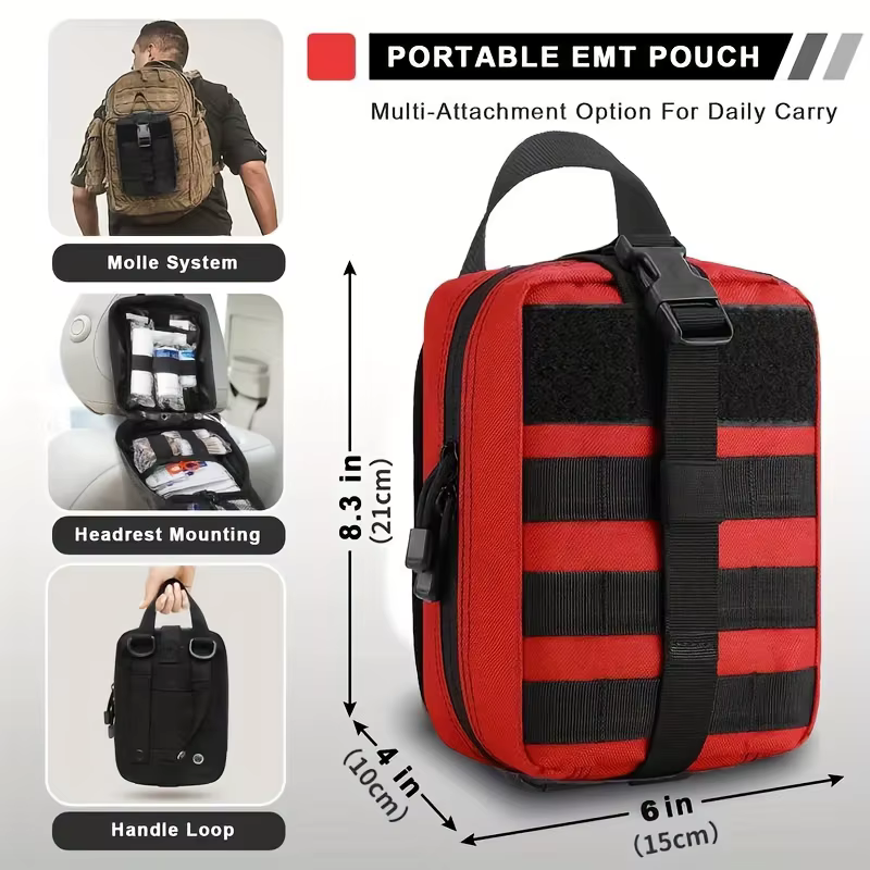 70pcs IFAK First Aid Kit with Tourniquet, EMT IFAK Medical Kit, Emergency Survival Backpack, Camping Gear Supplies — image 6