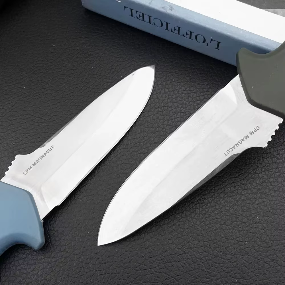 Lightweight Outdoor Straight Knife - 18040 Multifunctional Serrated/ Full Blade Pocket Knives Camping Hiking Fishing EDC Tools — image 2