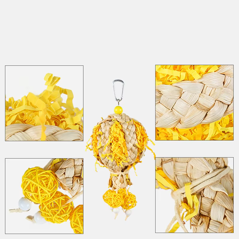 Random Color and Style, Parrot Chewing and Playing Toy, Training and Boredom-Relief Climbing Toy, Specialized Toy for Lovebirds, Cockatiels, and Parakeets — image 6