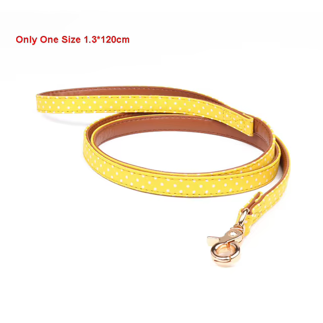 Collar y Guía para Perros Pequeños con Bandana de Cuero Suave, Adorno de Raso, Collar para Gatos - Perfecto para Chihuahuas y Animales de Compañía — imagen 18
