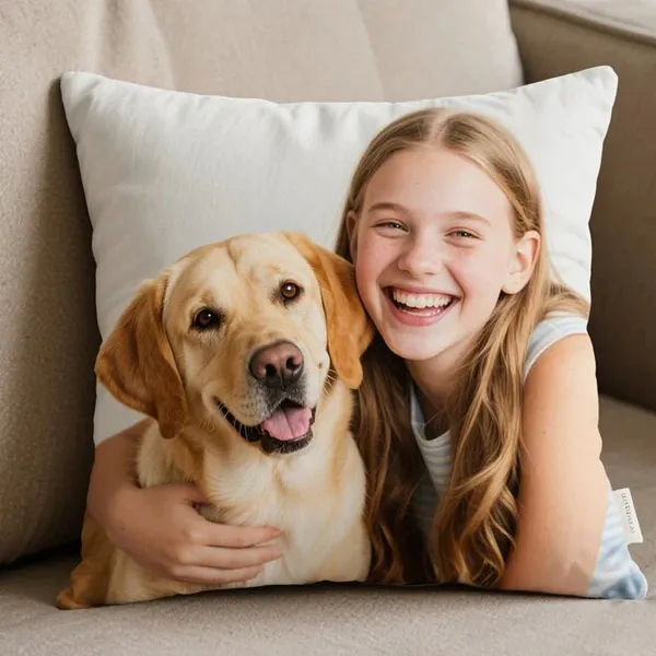 Custom Cushion Personalized Image Upload Fast Printing For Wedding For Pet Lovers - Must Upload The Image — image 3