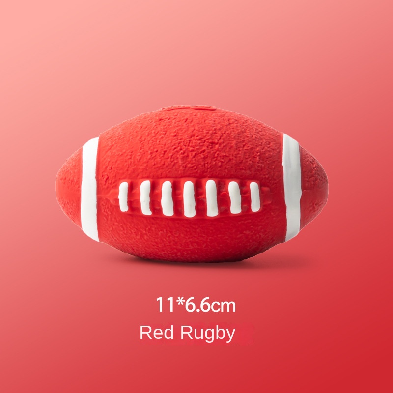 Dog toy latex relieves stress and produces sound interactive grinding of teeth and tearing of rugby balls — image 2