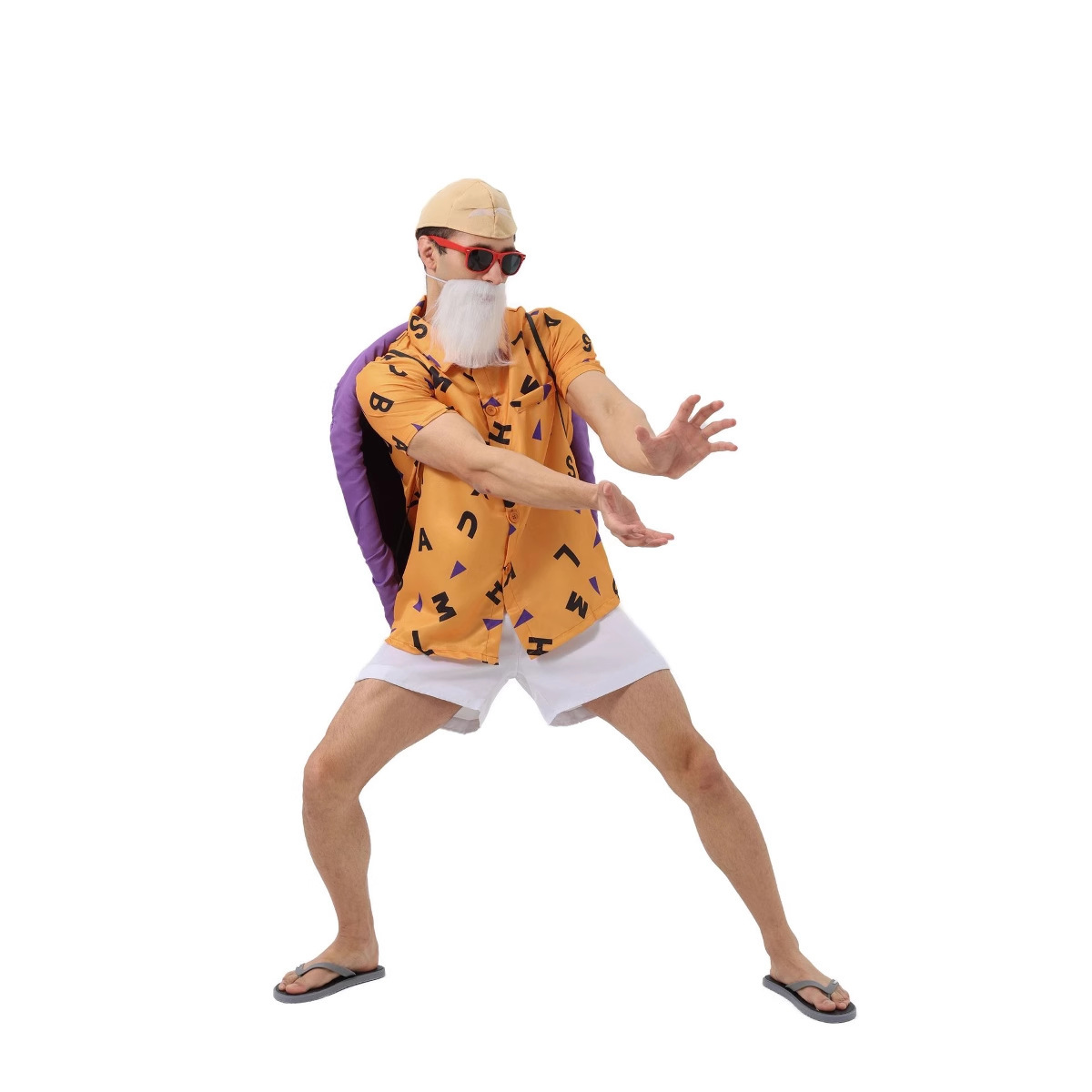 Halloween Dragon Ball Men's Turtle Hermit Cosplay Costume Male Character Turtle Man Outfit — image 6
