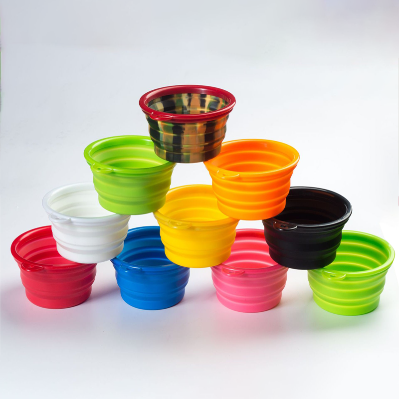 Bol de silicona portátil para perros plegable viaje pequeño bol de comida para mascotas — imagen 4