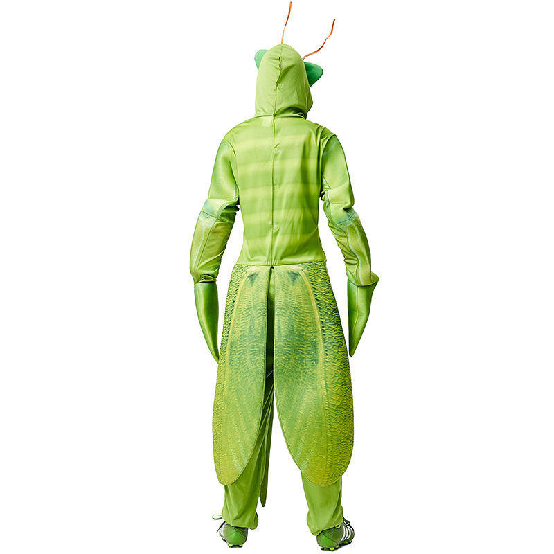 Halloween Costume Animal Print Jumpsuit for Carnival Party Performance, Unisex Mantis Print Outfit — image 5