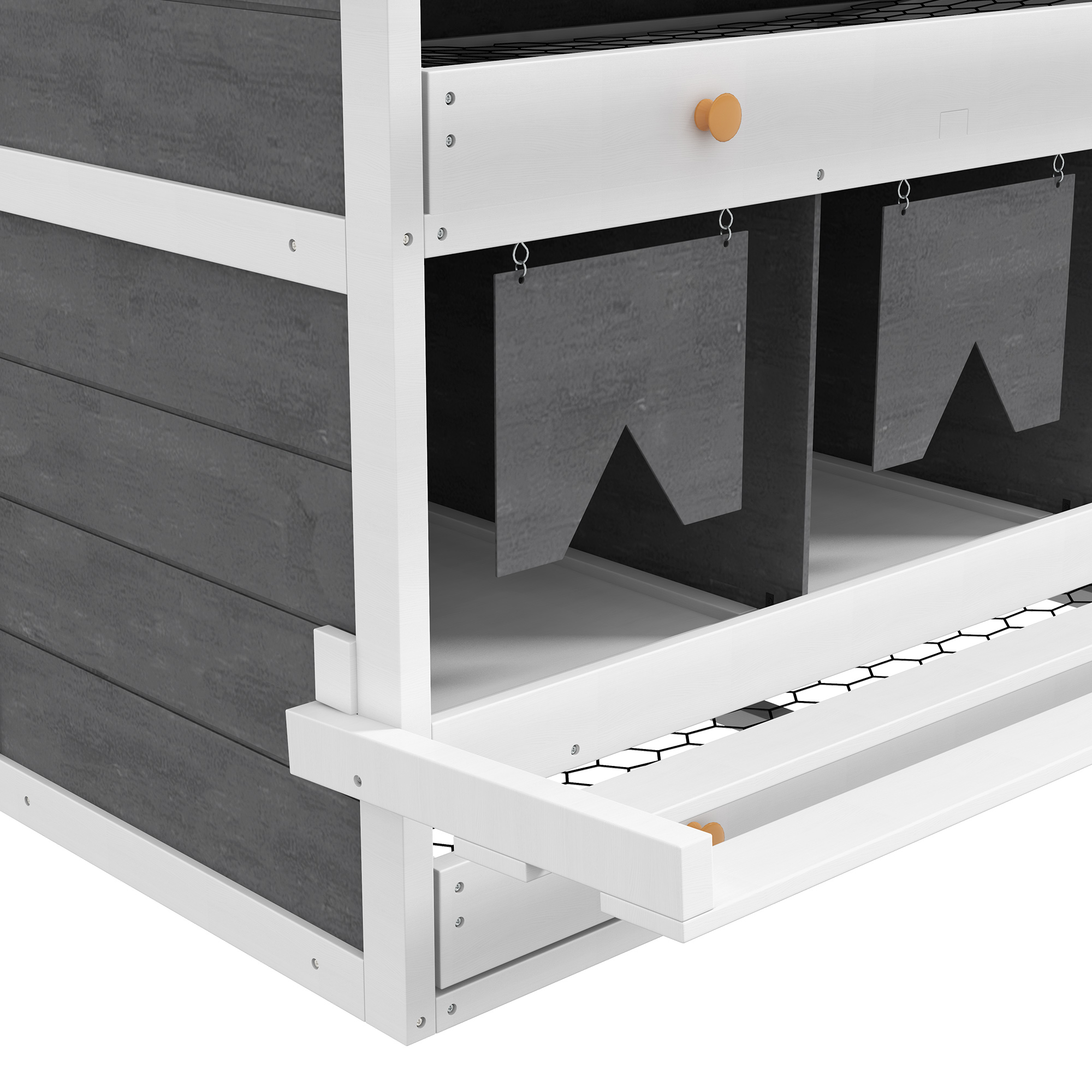 Chicken Nesting Box, 8 Compartment Wood Laying Boxes For Chicken Coop — imagen 4