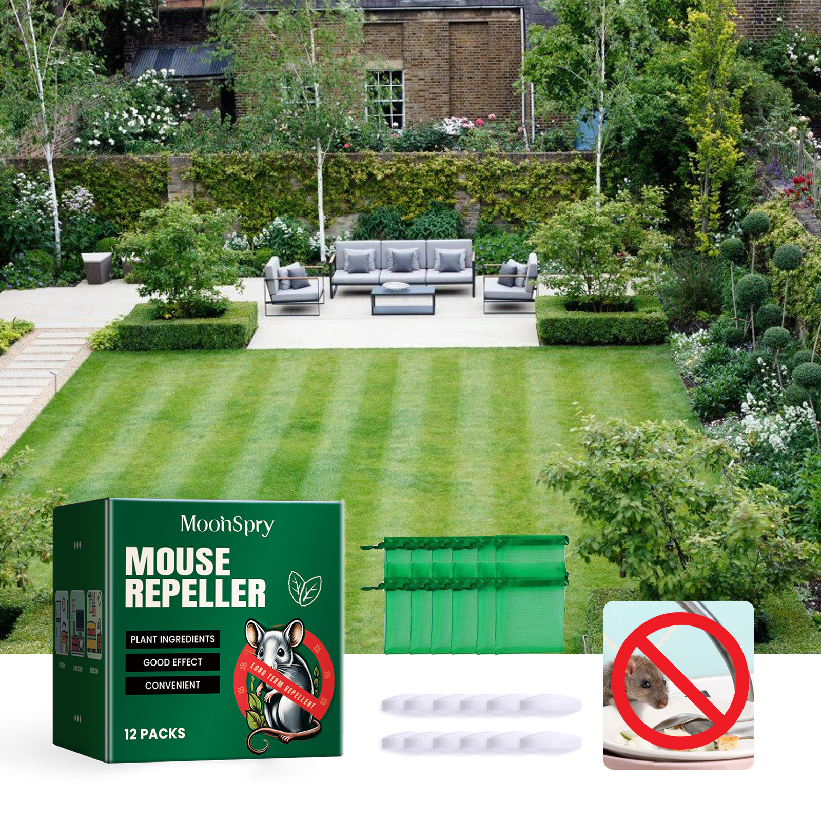 Mouse Repeller, Car Engine Outdoor Home Indoor Mouse Repellent Mouse Repellent Pill — image 4