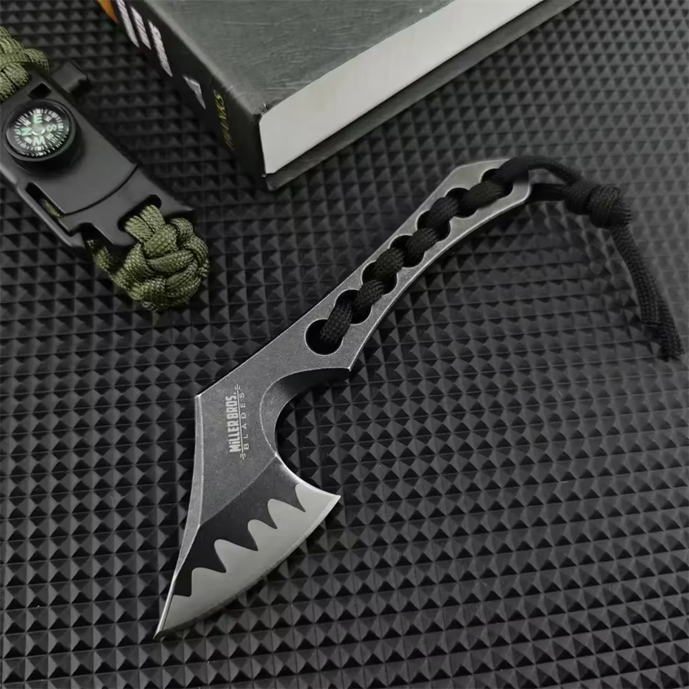 High-quality Miller Compact Axe-Style Fixed Blade Knife with D2 Blade Versatile Outdoor, Camping Fishing Tool Perfect As A Hol — image 2
