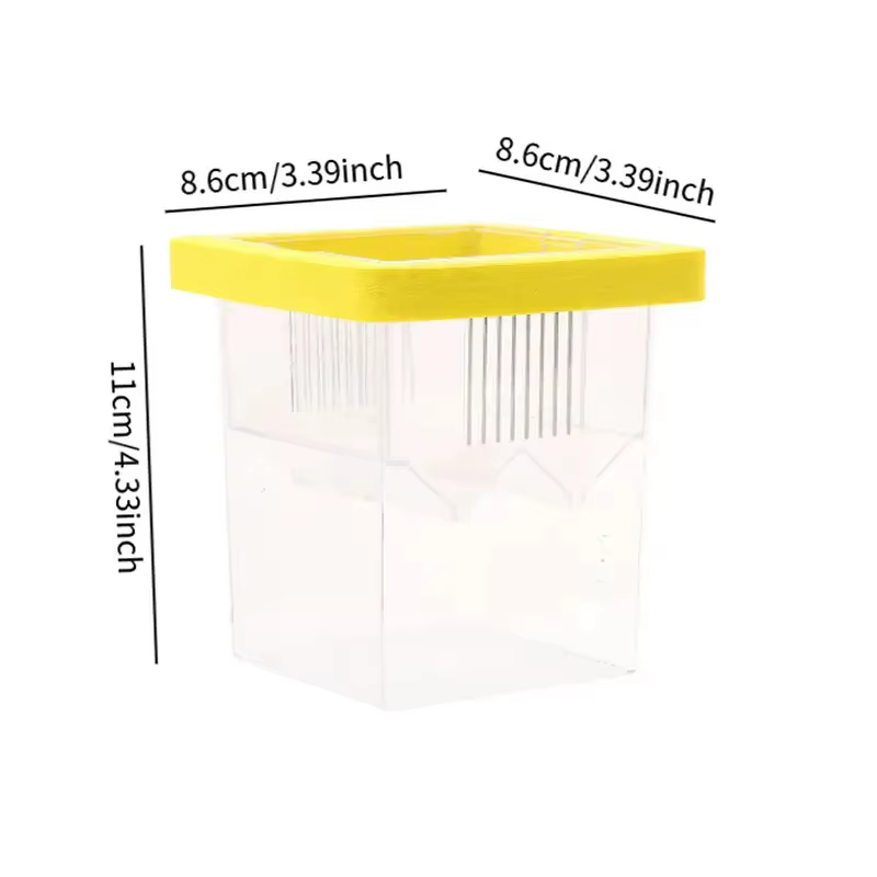 Caja de Incubación y Aislamiento para Pez y Cangrejos Acuáticos - Caja de Cría para Guppies y Larvas Transparente Duradero — imagen 6