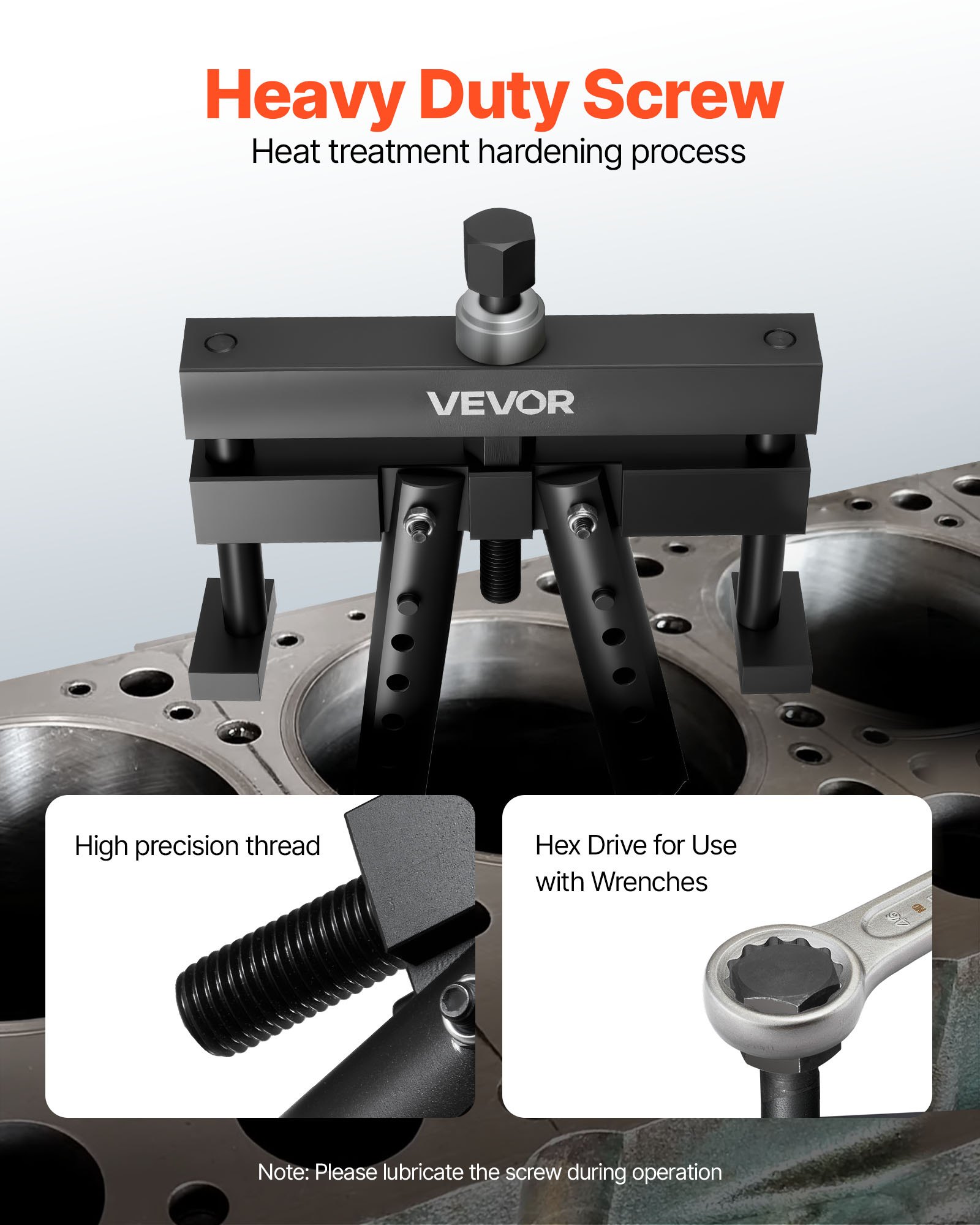 Ajustador Universal de Liner de Cilindro para Mack, Cummins y Cat en Liners Húmedos de 3-7/8'' a 6-1/4'' con Reemplazo PT-6400-C y M50010-B — imagen 4