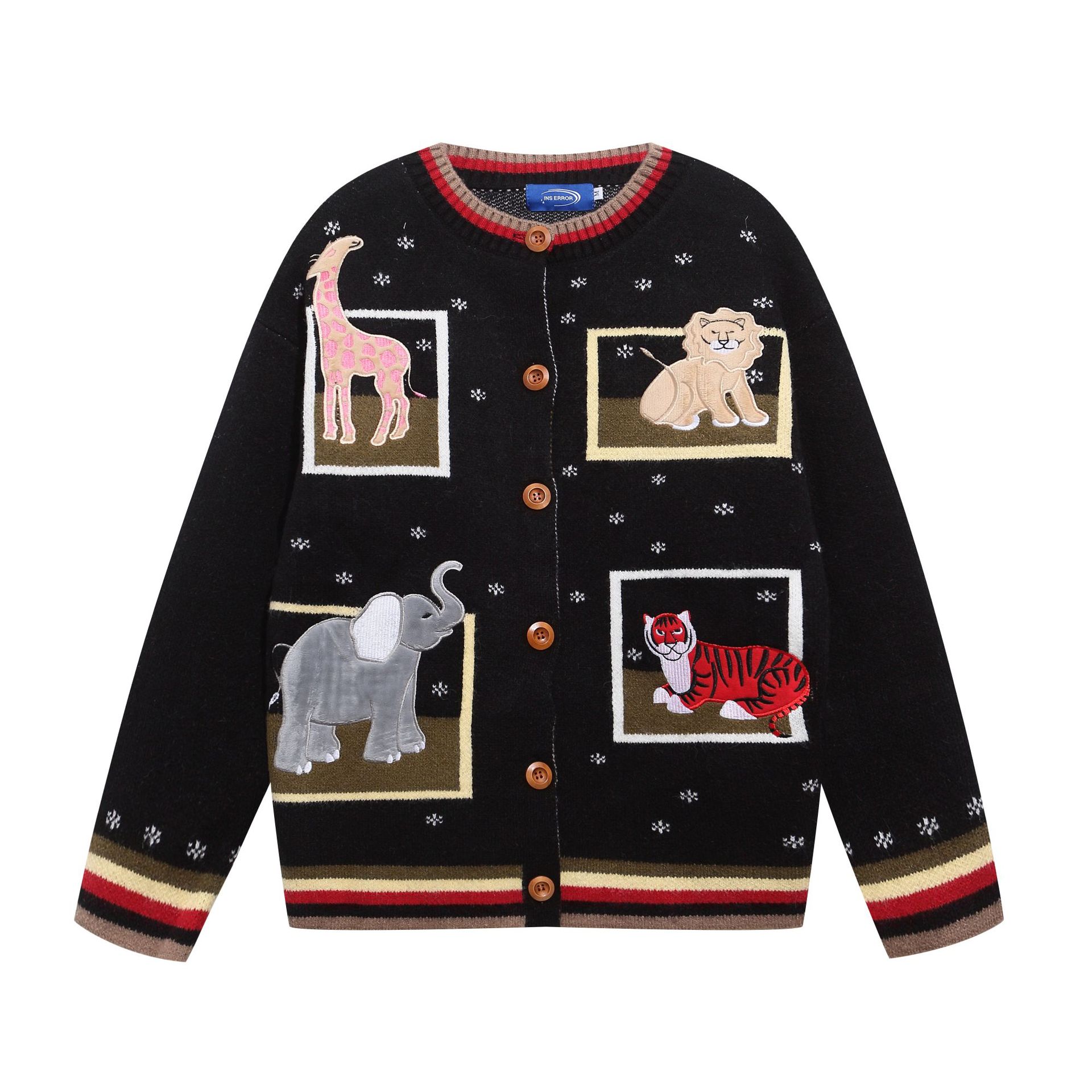 Animal embroidery design jacket — image 2