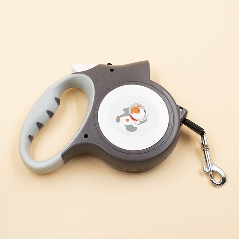 Pet 5-meter automatic retractable leash with light dog walker, small dog leash with rope — image 2