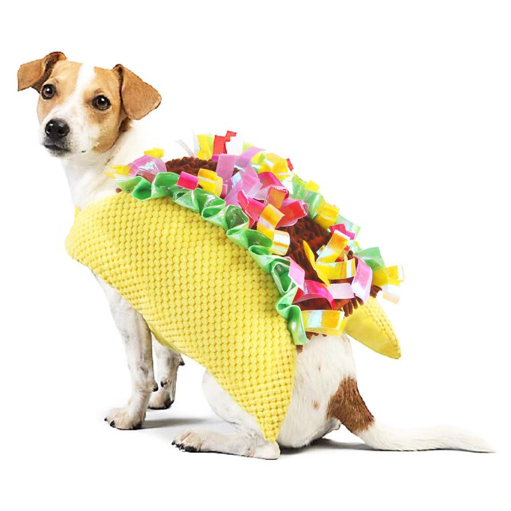 Pet Hamburger Costume Cat Teddy Corset Funny Dress Up Pet Supplies — image 1