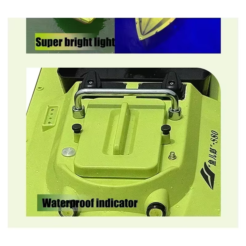 12V GPS Rc Bait Boat 500M Intelligent Cruise Control One Click Return High Speed Night Fishing Pulling Net Towing Hook Carp Boat — image 4