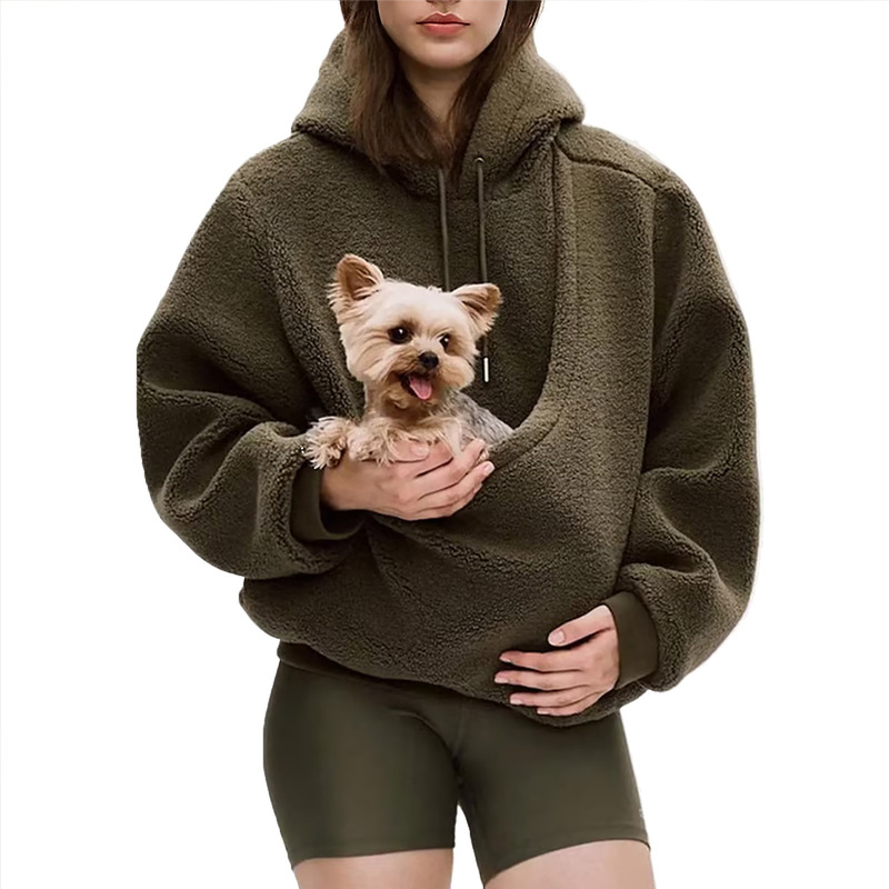 Chaquetón de Transporte para Mascotas, Mochila con Capucha para Perros y Gatos Pequeños, Sudadera Unisex para Compañeros de Cuatro Patas — imagen 2