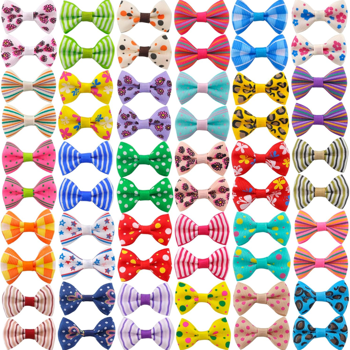 Pegatinas de Cabello para Perros Pequeñas - 60 Piezas para Accesorios de Aseo Canino Regalos para Mascotas — imagen 1