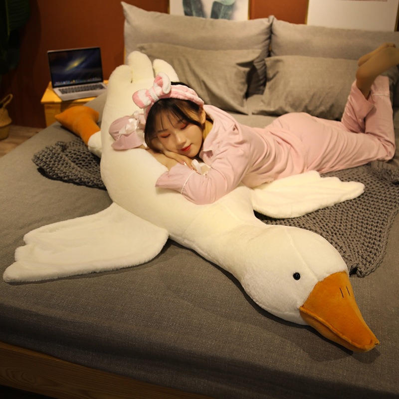 New Cute Big Goose Doll Plush Big White Goose Pillow Children's Gift — image 4
