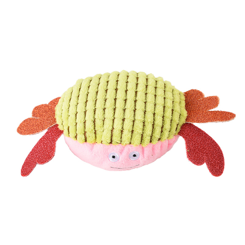 New Dog Toy Sounding Plush Molar Bite-Resistant Dog Toy Self-Healing Simulation Crab Dog — image 3