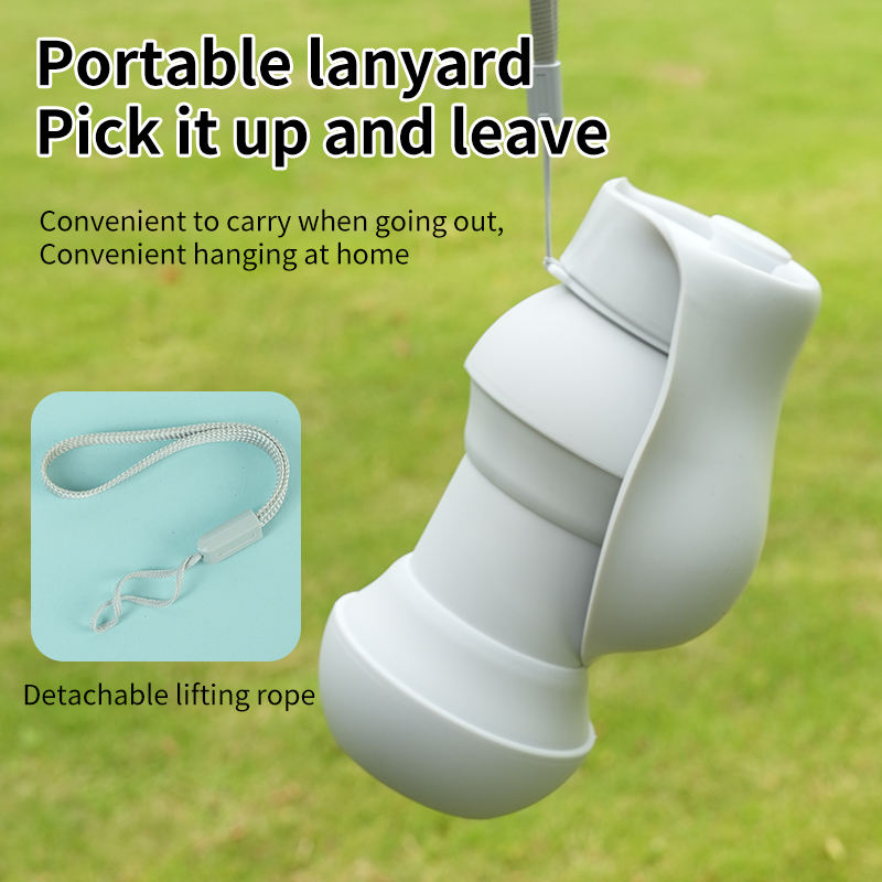 Silicone 550ml Pet Accessories Dog Mugs Products Foldable Dog Travel Water Dispenser Dog Water Bottle — image 4