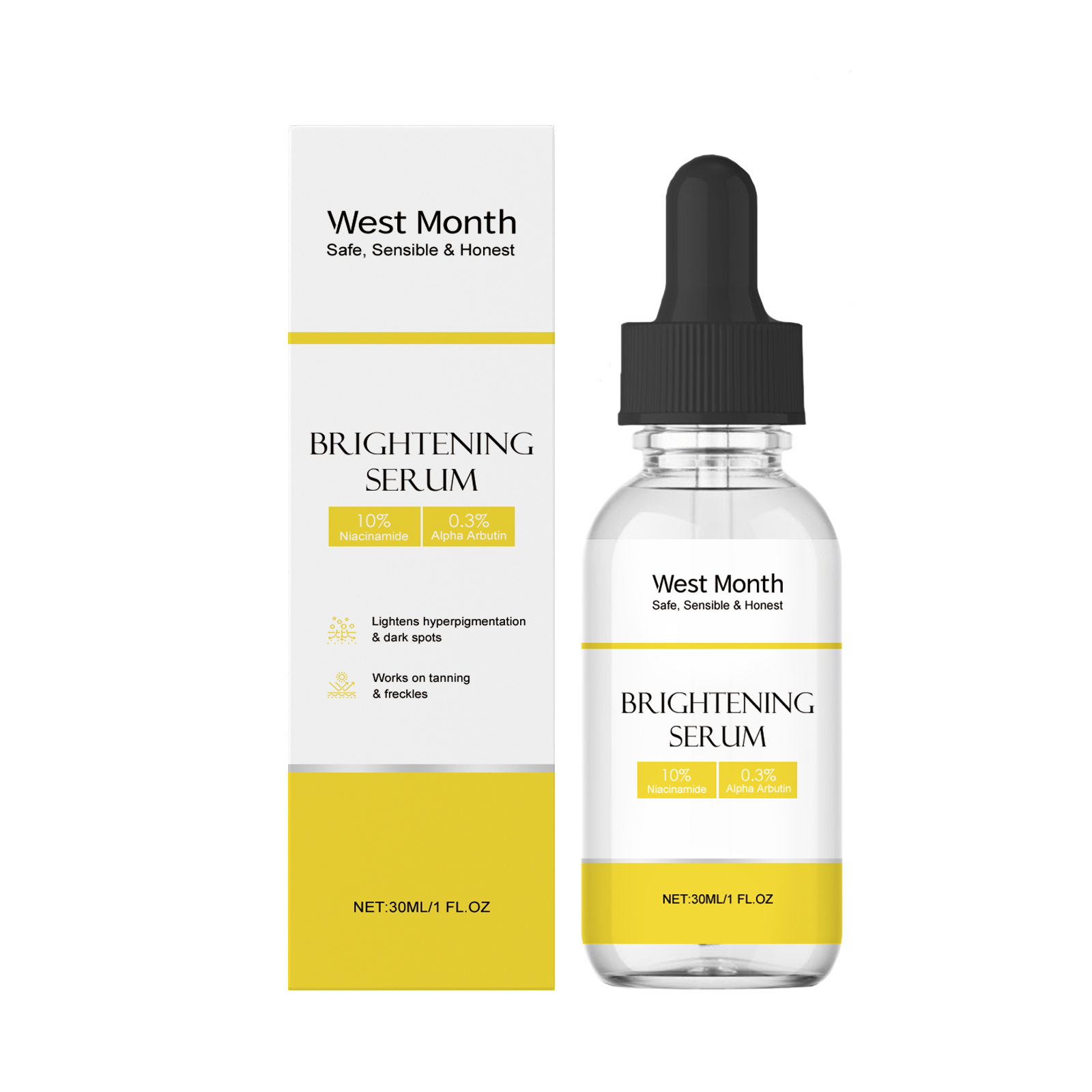 West & Month Brightening Serum, A Facial Blemish Calming, Hydrating, Firming And Brightening Serum — image 7