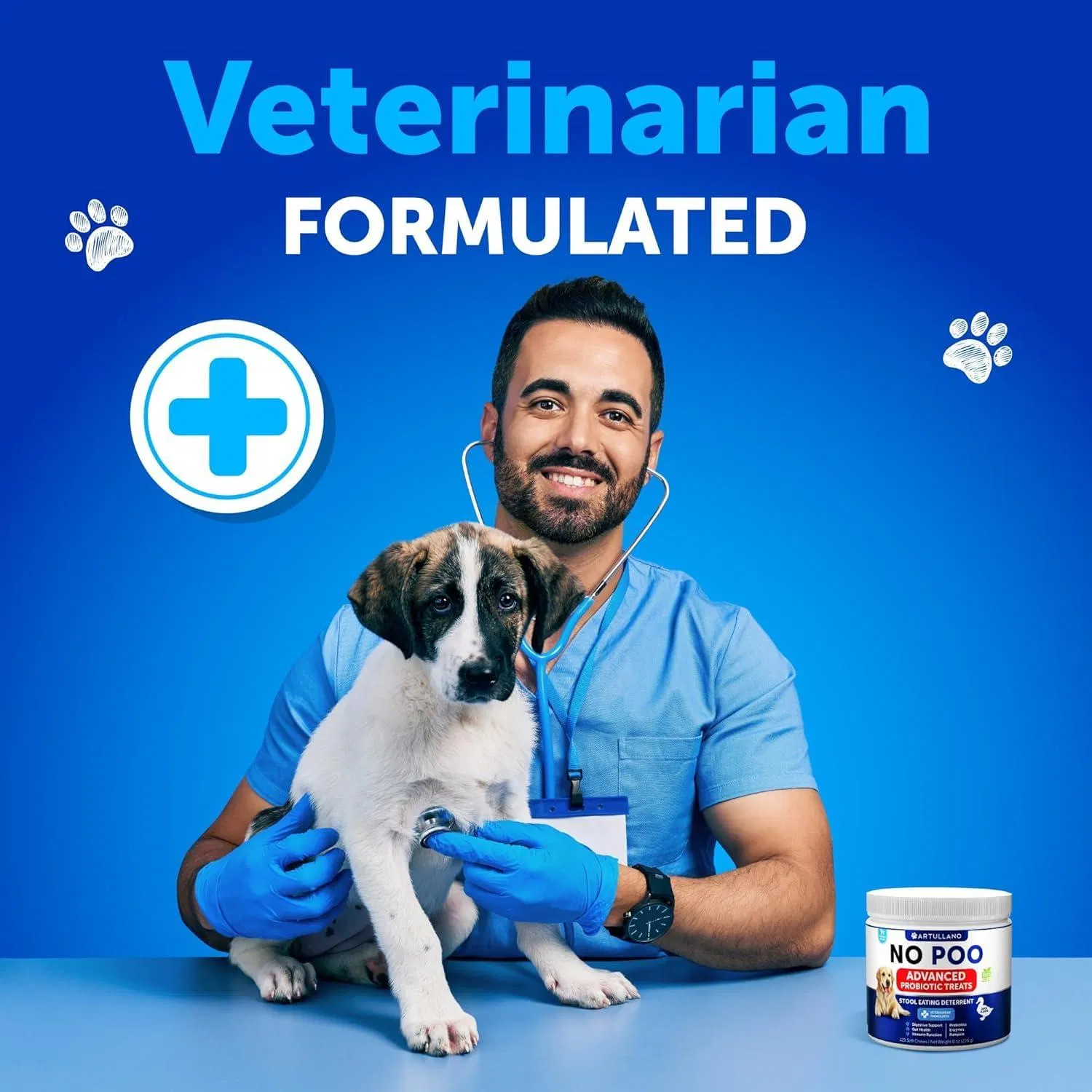 Chewingas Anti-Caca para Perros: Prevención de Coprofagia y Estómago Saludable con Probióticos y Enzimas para Cachorros — imagen 3