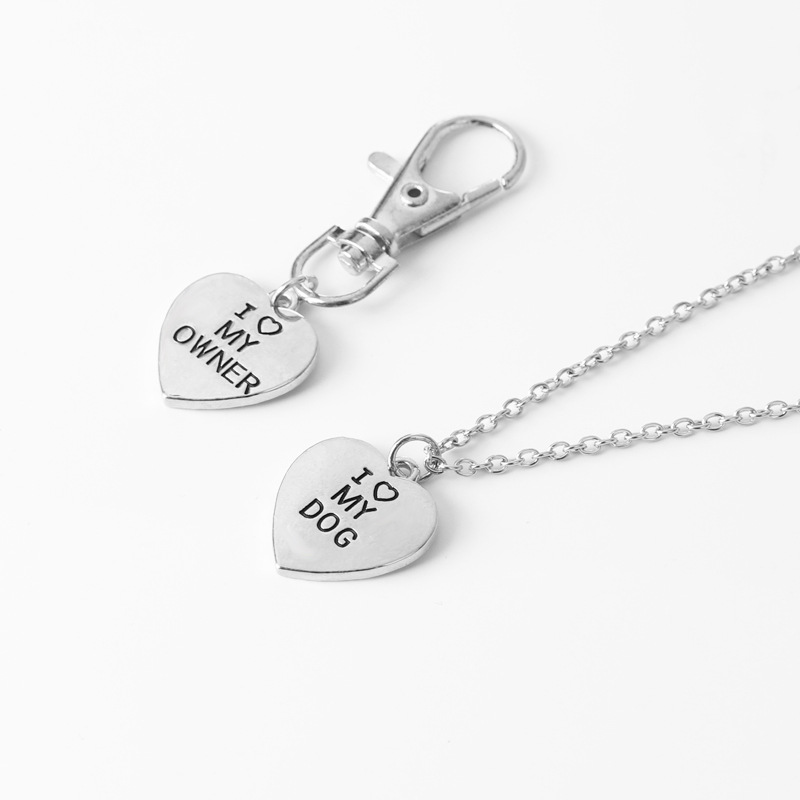 Love My OwnerI love My Dog Pet Dog Bone Necklace — image 4