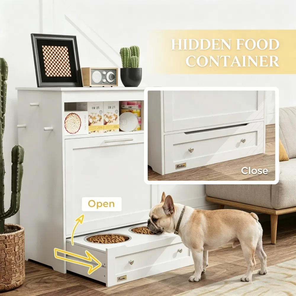 Pet Feeder Station Storage Cabinet — image 4