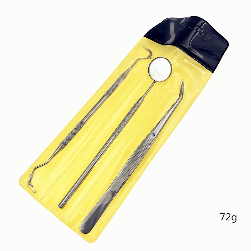 Tweezers Probe Stomatoscope Stainless Steel Dental Care Dentist Tool Set — image 1