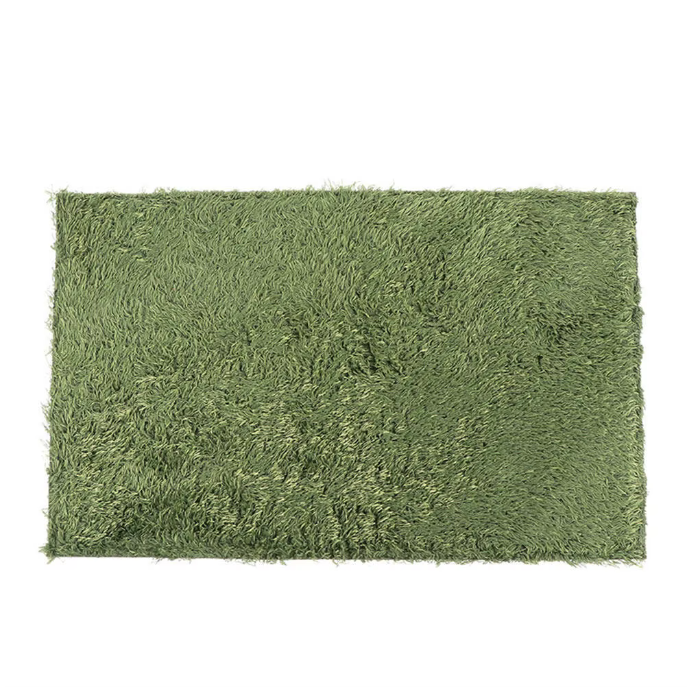Reptile Mat Soft Cotton Fake Lawn Natural-Looking Reptile Accessory for Turtle Tank Snake Bedding Lizard Cage Decor Artificial — image 3