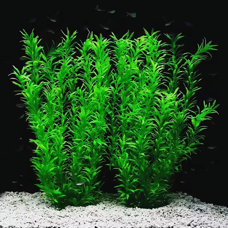 Handmade Aquatic Plant Landscape Green Artificial Aquarium Plant Fish Tank Decoration Realistic For Home Fish Tank Decor — image 3