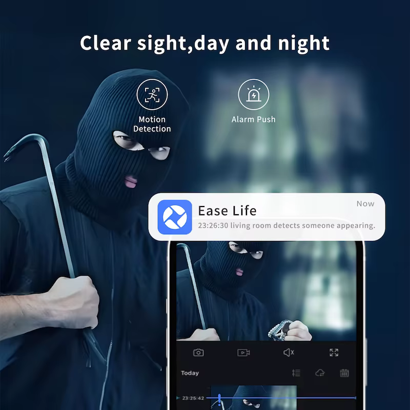 Ease Life App Security Baby Camera Indoor Home Security 2.4GHz 1080P Pet Dog Camera with Phone App Motion Detection 2-Way Talk — imagen 5