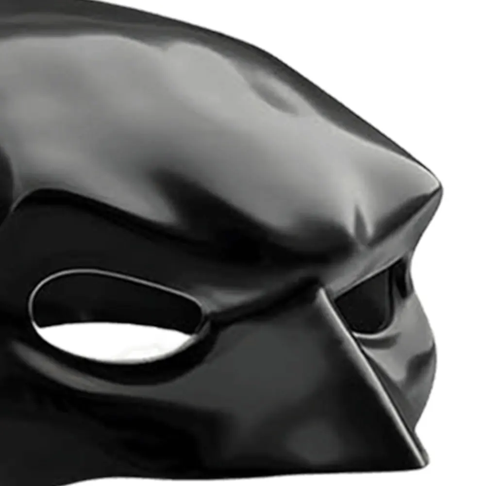 Bat Cat Avenger Mask Creative Black Cat Bat Mask Handmade Half Face Cat Mask Decorative Cat Mask for Halloween Cosplay — image 6