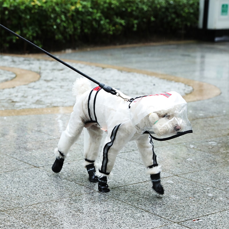 Chaquetón de Lluvia para Perros Grande - Transparente, Impermeable y Ligero para Pequeños y Grandes Canes — imagen 4
