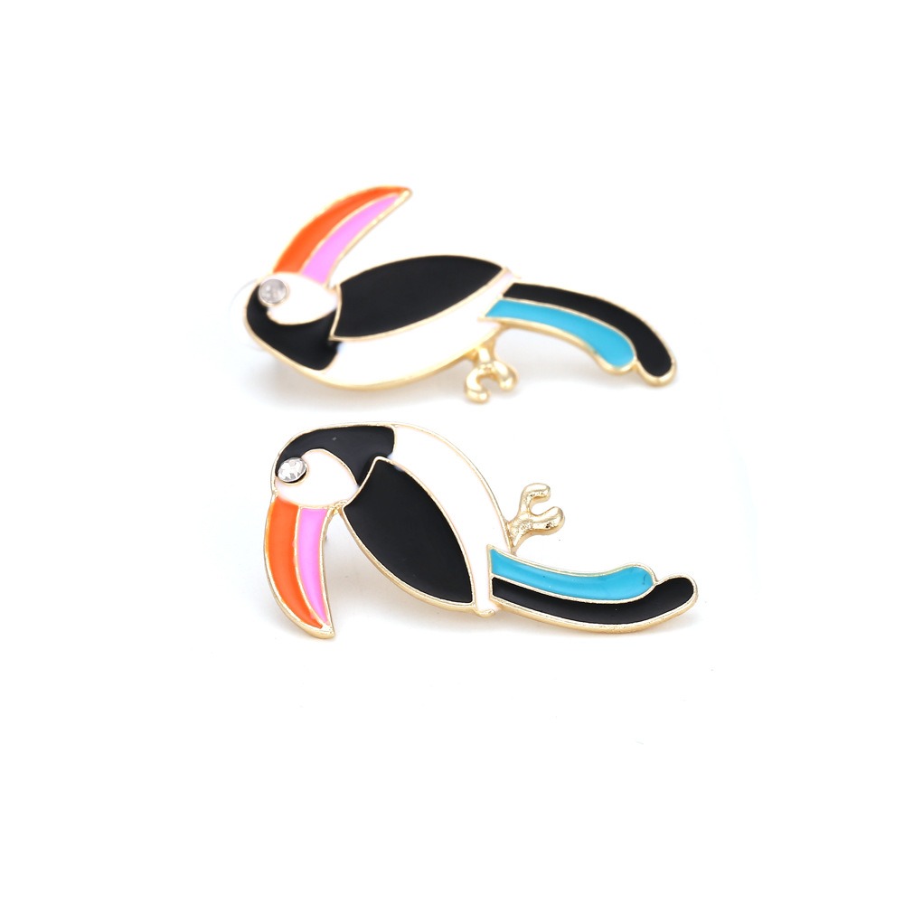 Pulseras de Pájaros Retro Grandes Orejas de Ave Estuds para Mujer Personalidad de Marca — imagen 3