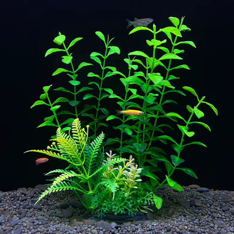 Plantas Acuáticas Artificiales de Plástico para Decoración de Acuario, Plantas Subacuáticas, Accesorios y Decoración para Pecera — imagen 2