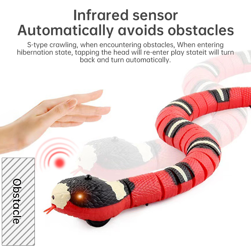 USB Rechargeable Interactive Cat Toy with Smart Sensing, an Automatic Electronic Snake for Kittens' Indoor Play — image 1
