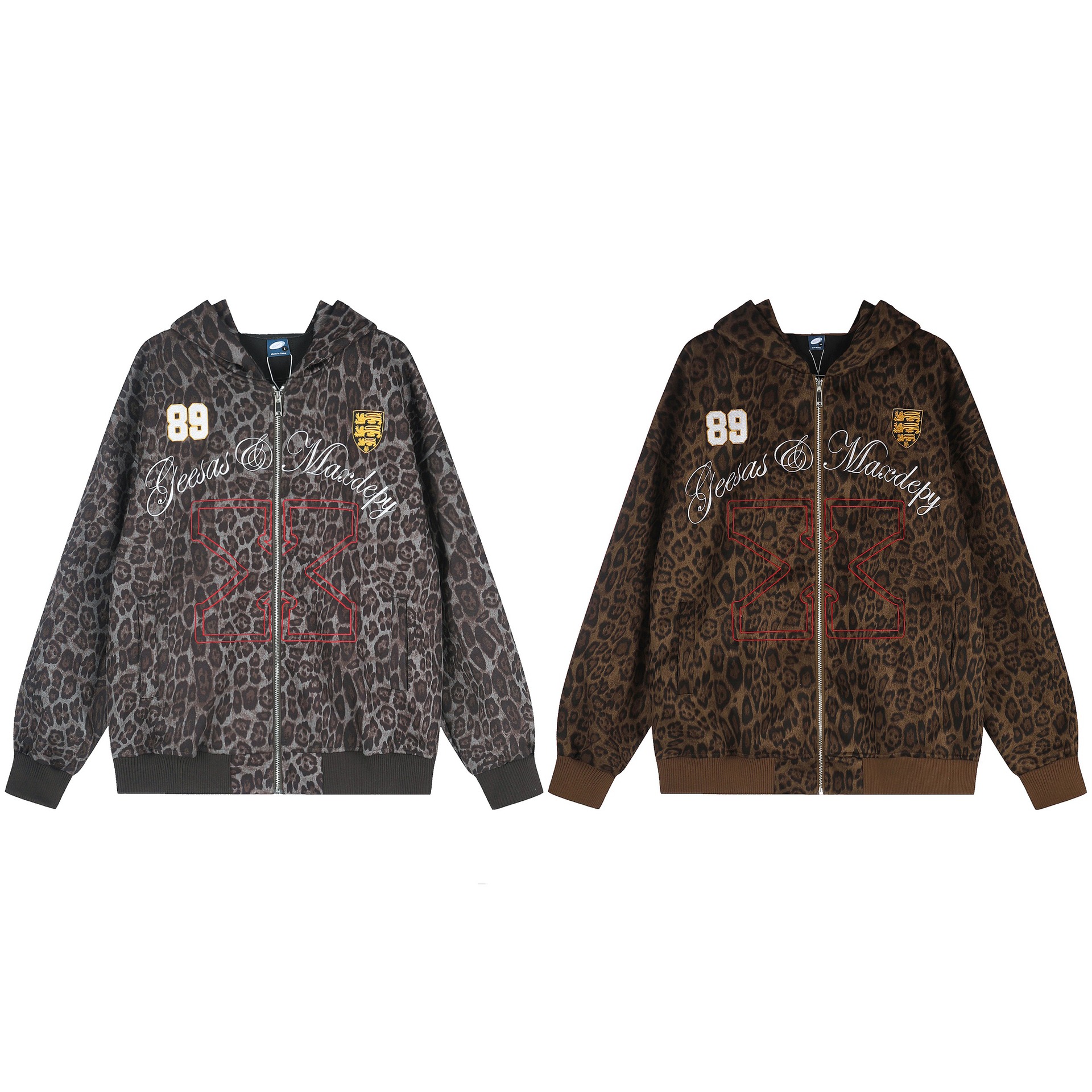 Full printed leopard print digital hoodie — image 6