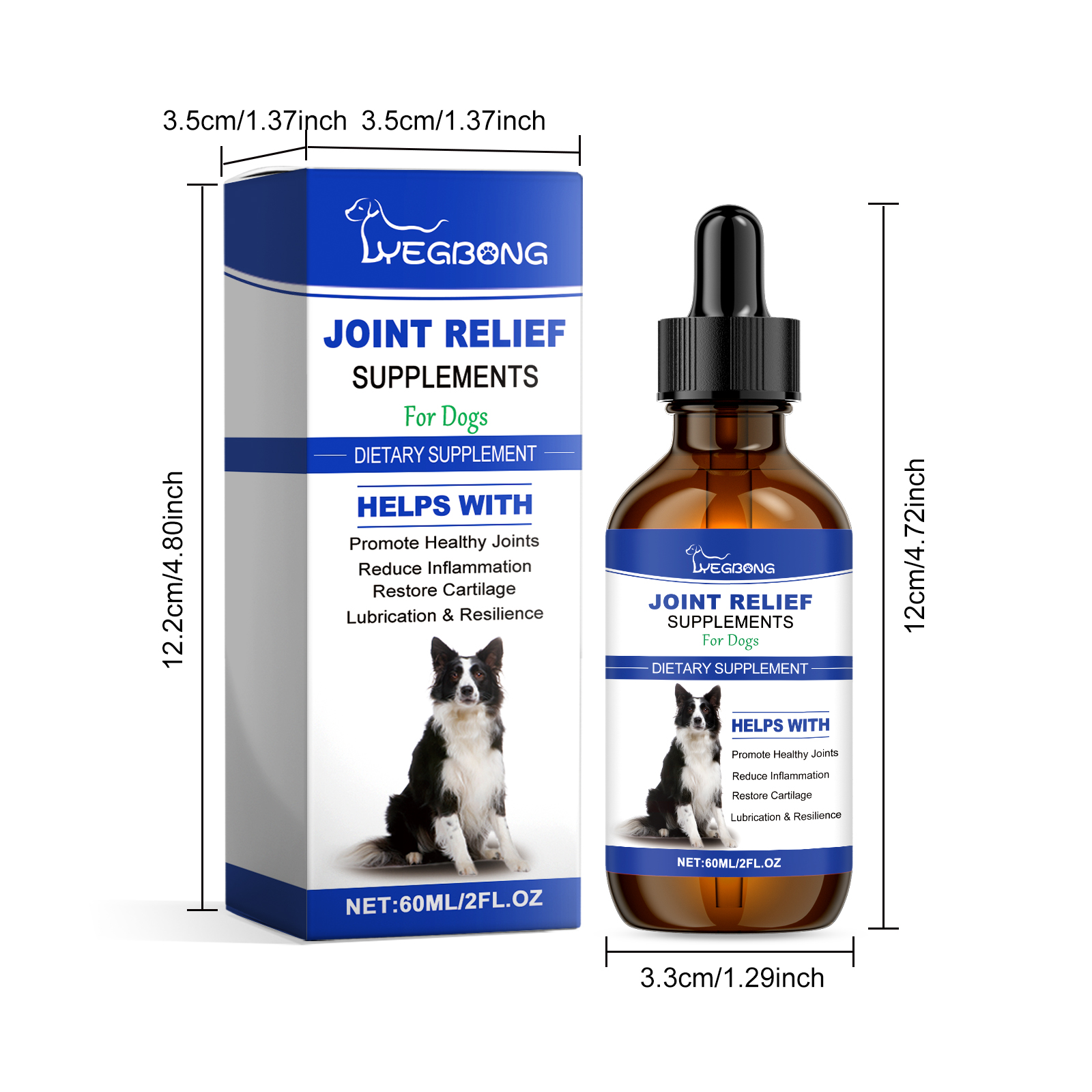 Suplementos Líquidos para Alivio de Articulaciones Caninas - Cuidado y Soporte para Todas las Razas, Reduce el Dolor Articular, La Inflamación y Mejora la Movilidad — imagen 2
