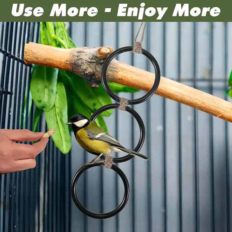 Ring-Shaped Snake Toy Snake Playground Climbing Toy Reptiles Exercise Chain for Corn Snake Chameleon Snake Tank Accessories — image 5