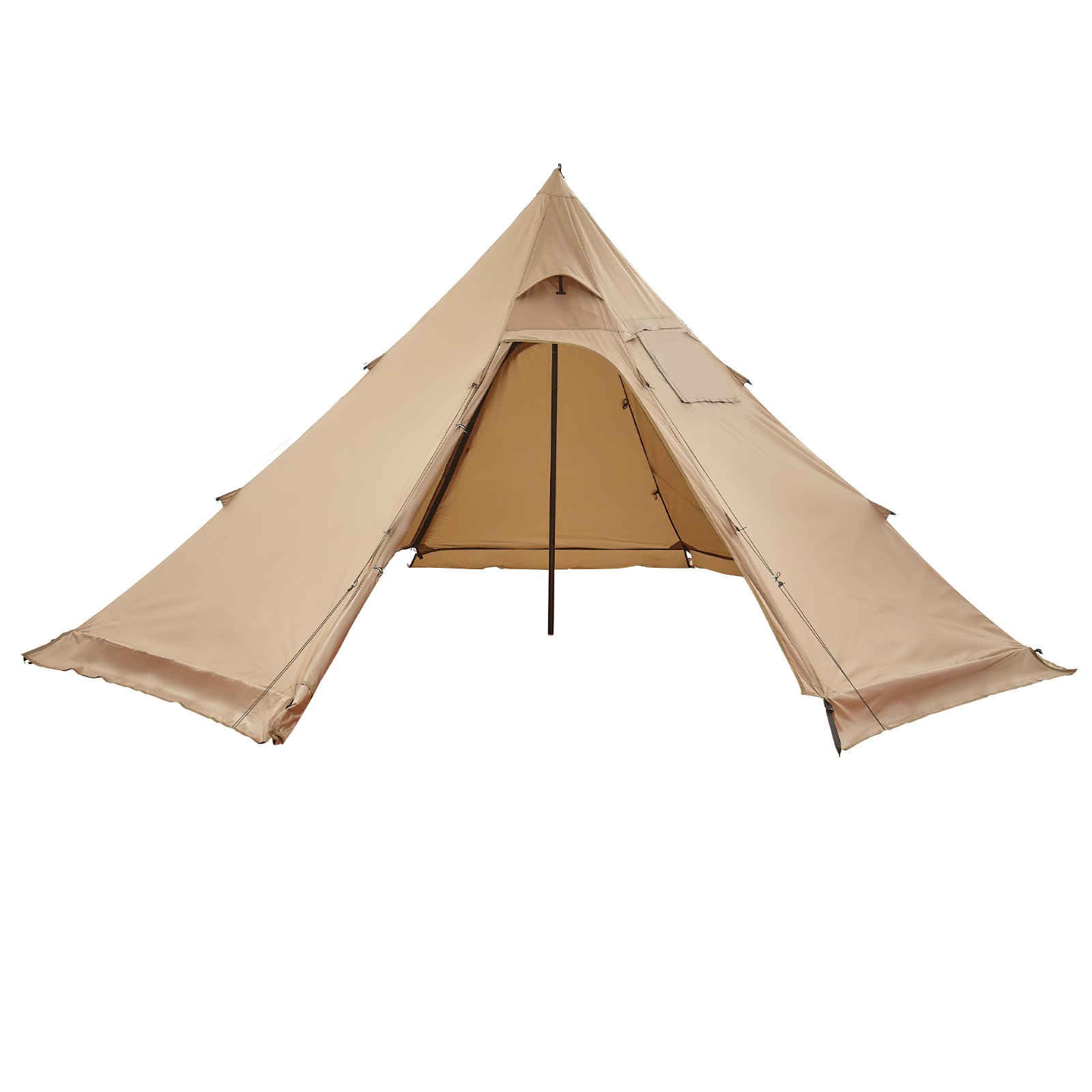 Hot Tent For 4 Persons, Portable Winter Tipi Tent With Stove Jack, Waterproof Canvas Camping Tents, Lightweight 4 Season Shelter Tents For Hiking Fishing Backpacking, M Size — image 1