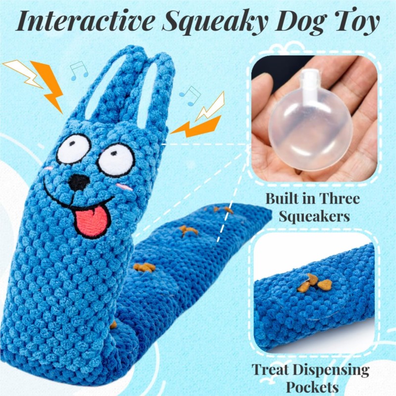 Juguetes de Rompecabezas Interactivos para Perros con Sonido, Juguetes Plush Inteligentes, Manta de Olfateo y Capacitación de Instinto para Cachorro, Juegos de Inteligencia Canina para Puppies — imagen 6