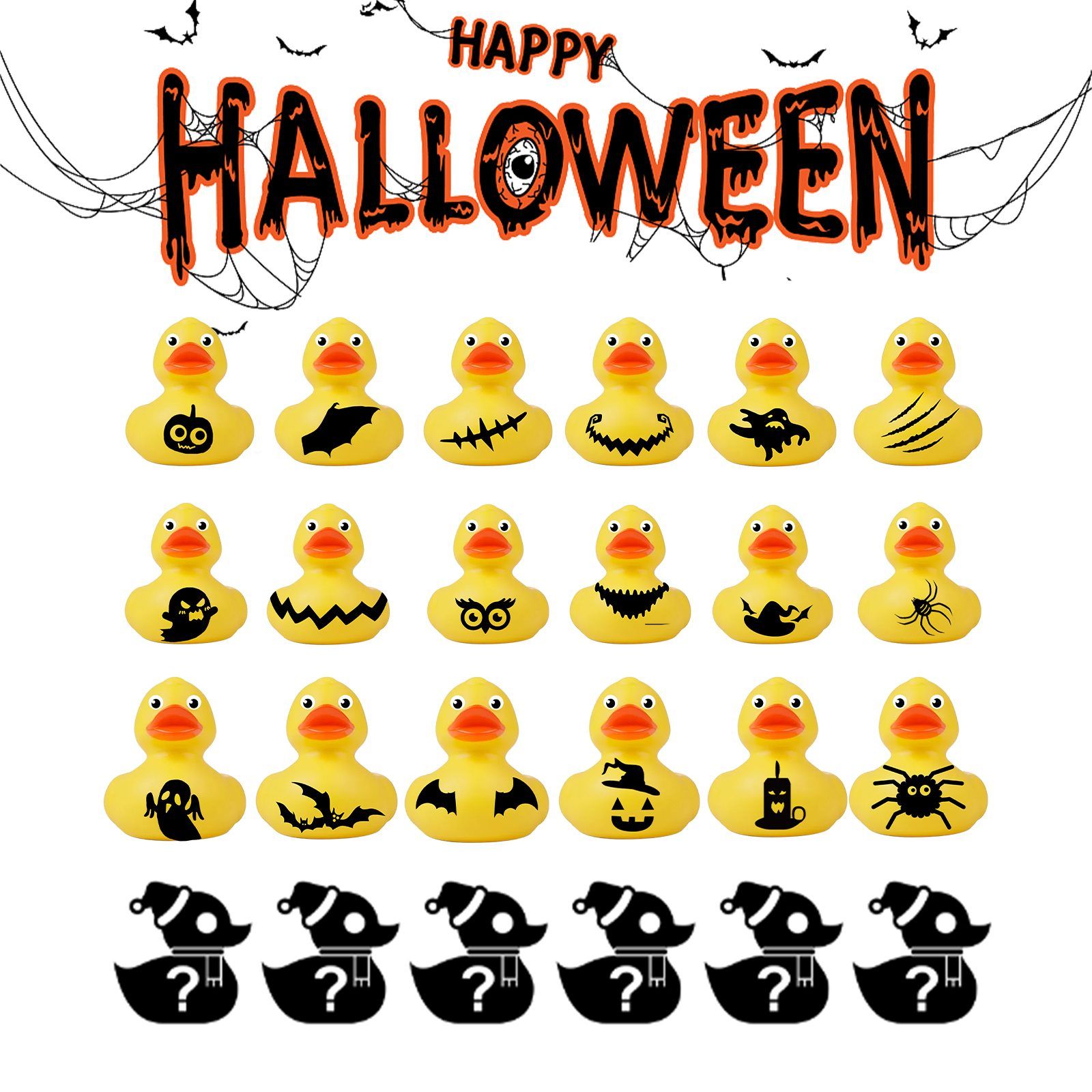 DOWMOO Halloween Duck Blind Box Set, 24 Pieces — image 3