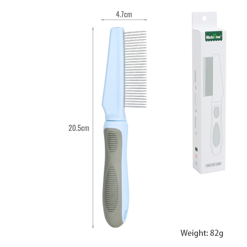 Pet Comb Cat Hair Removal Long Needle Comb Flea Comb Knot Hair Removal Comb Dog Comb Pet Supplies — image 10