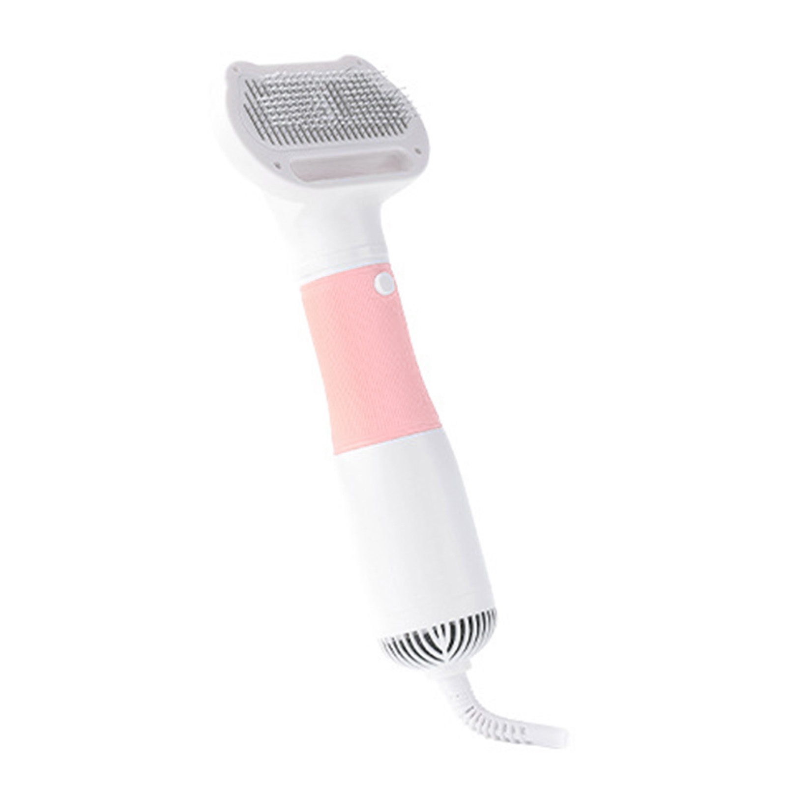 Cepillo Secador de Pelo para Mascotas 3 en 1, Flujo de Aire Potente, Control de Temperatura, Secador para Perros de Uso en Casa, Rosa