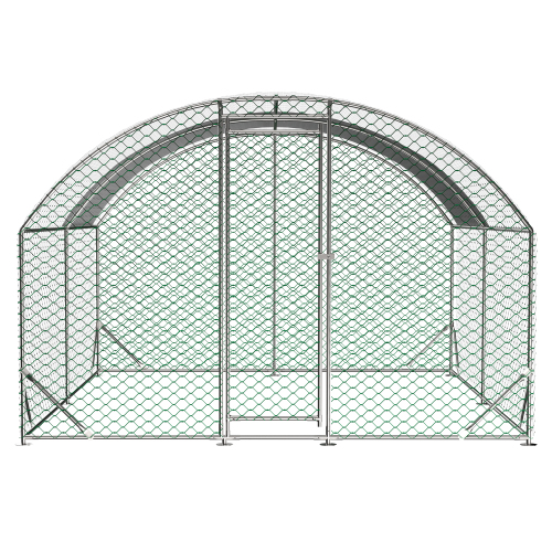 Large Chicken Coop Metal Chicken Run With Waterproof And Anti-UV Cover, Dome Shaped Walk-in Fence Cage Hen House For Outdoor And Yard Farm Use, 1 Tube Diameter, 9.84 X 13.12 X 6.56 — imagen 10