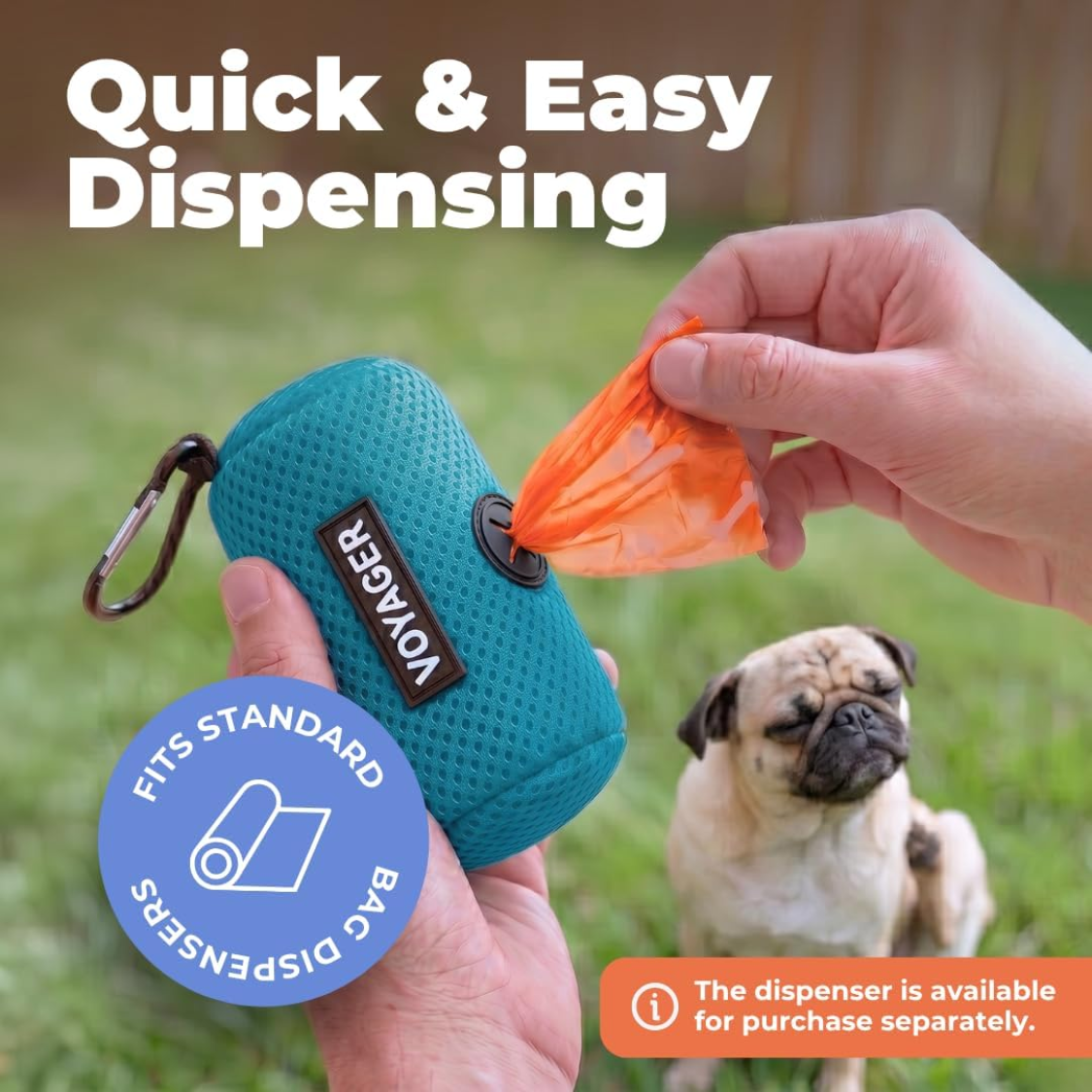 Best Pet Supplies Bolsas para Desechos de Perro, Repuestos de Limpieza para Paseos y Viajes al Aire Libre con Cachorros, Resistentes a Fugas y Desgarros, Plástico Grueso, Surtidas, 150 Bolsas — imagen 5